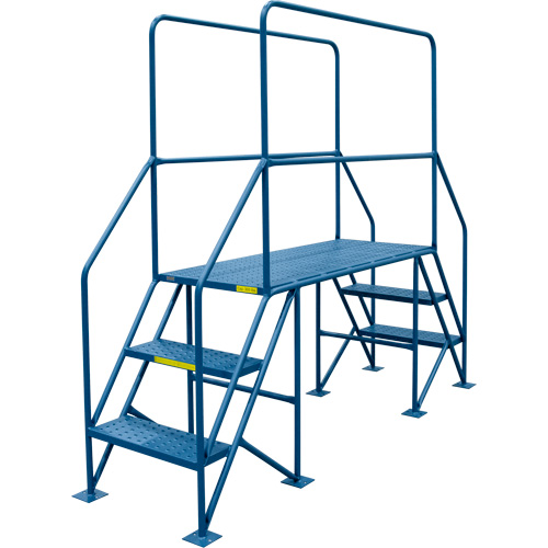 Crossover Ladder, 35-1/2" Overall Span, 31-1/2" H x 22" D, 22" Step Width Cam Industrial