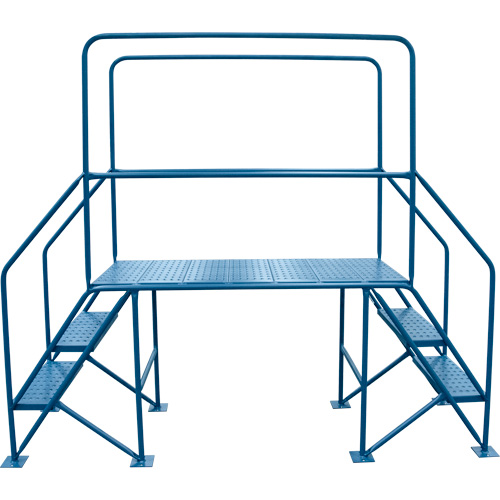 Crossover Ladder, 35-1/2" Overall Span, 31-1/2" H x 22" D, 22" Step Width Cam Industrial