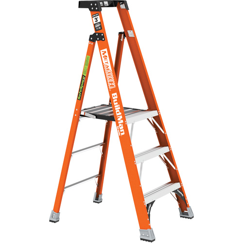Safespace Platform Step Ladder, 3', 300 lbs. Cap. Cam Industrial