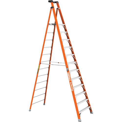 Safespace Platform Step Ladder, 12', 300 lbs. Cap. Cam Industrial