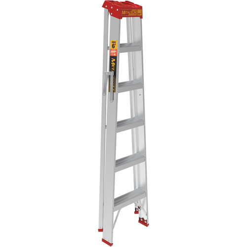 Step Ladder, 6', Aluminum, 200 lbs. Capacity, Type 3 Cam Industrial