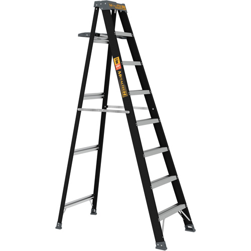 Step Ladder with Paint Tray, 8', Fibreglass, 250 lbs. Capacity, Type 1 Cam Industrial
