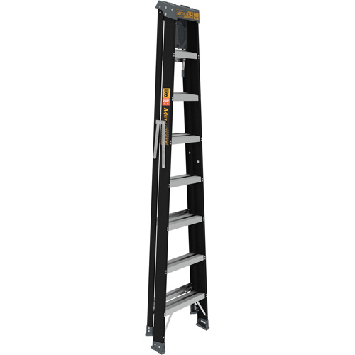 Step Ladder with Paint Tray, 8', Fibreglass, 250 lbs. Capacity, Type 1 Cam Industrial