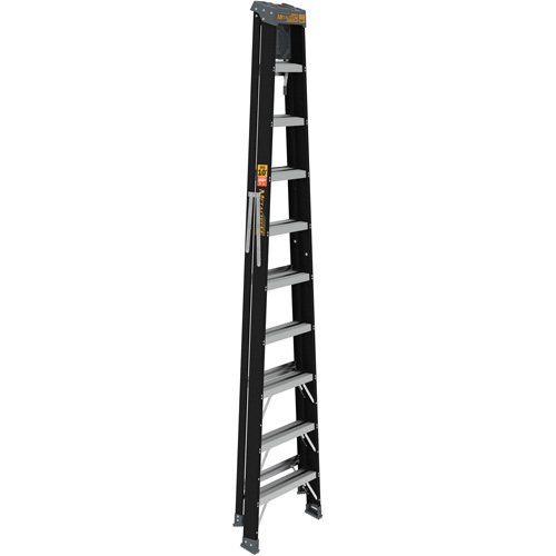 Step Ladder with Paint Tray, 10', Fibreglass, 250 lbs. Capacity, Type 1 Cam Industrial