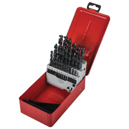Jeu de forets courts, 29 morceaux, Acier rapide Cam Industrial