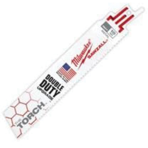 The Torch Sawzall&reg; Blades, Bi-Metal, 10 TPI, 6" L x 1" W Cam Industrial