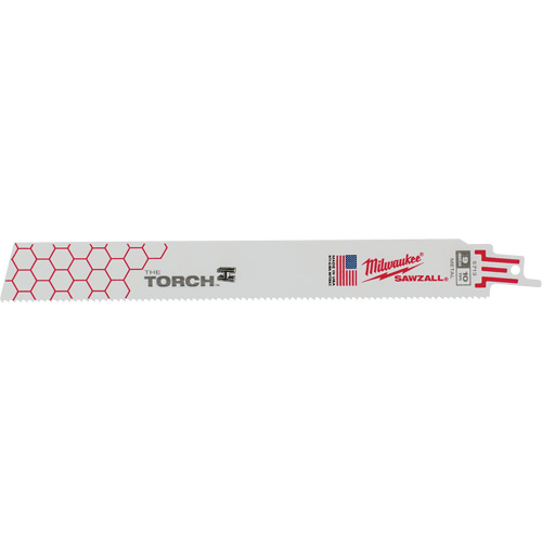 The Torch Sawzall&reg; Blades, Bi-Metal, 10 TPI, 9" L x 1" W Cam Industrial