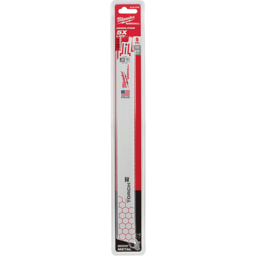 The Torch Sawzall&reg; Blade, Bi-Metal, 18 TPI, 12" L x 1" W Cam Industrial