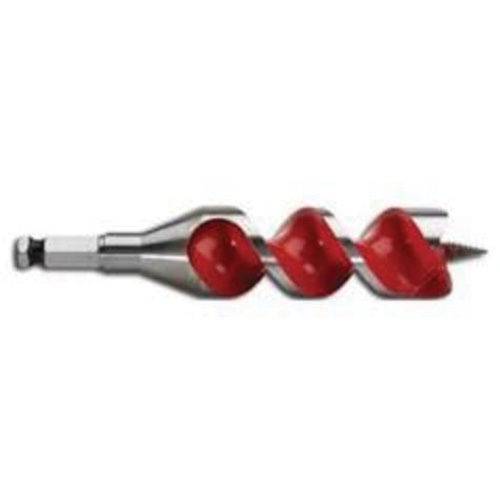 Longue m&egrave;che h&eacute;licoidale pour perceuse, Diam&egrave;tre de 1-3/8", Cannelure 4", Tige 7/16" hexagonal Cam Industrial