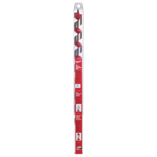 Longue m&egrave;che h&eacute;licoidale pour perceuse, Diam&egrave;tre de 1", Cannelure 15", Tige 7/16" hexagonal Cam Industrial