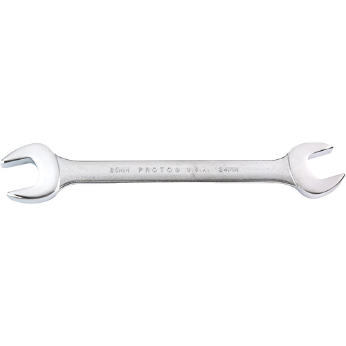 Open-End Wrench, 24 mm x 26 mm, Satin Cam Industrial