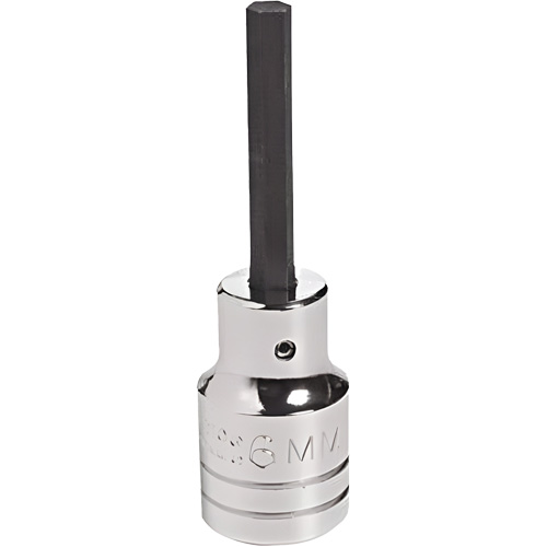 Socket Bit, Hex, 18 mm x 4" L, 1/2" Drive Cam Industrial