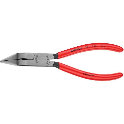 8" Long Nose 70° Angled Pliers without Cutter Cam Industrial