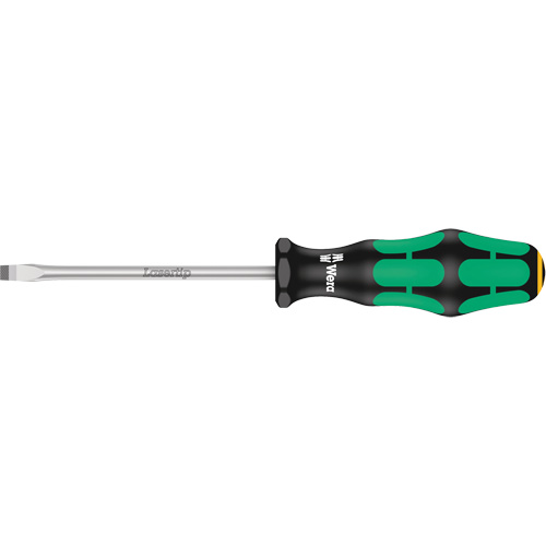 Tapered Slotted Screwdriver, 1/2", 10/1/2" L, Plastic Handle Cam Industrial