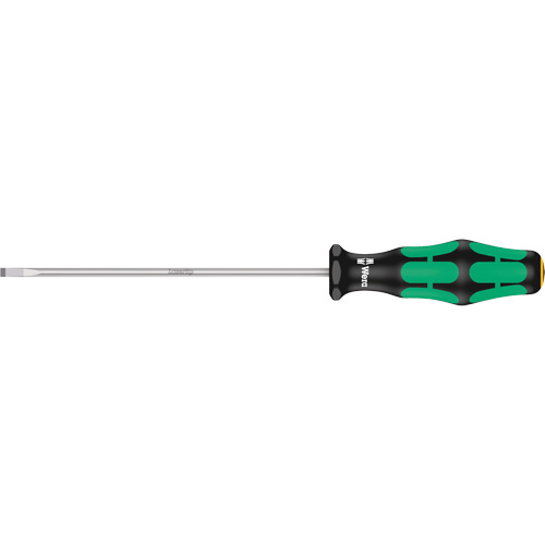 Tournevis &agrave; fente, Tige de 3,5 mm, Ronde, 8-1/8" lo, Prise en Plastique Cam Industrial