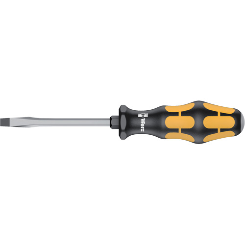 Slotted Demolition Screwdriver, 1/4", 8-1/8" L, Plastic Handle Cam Industrial