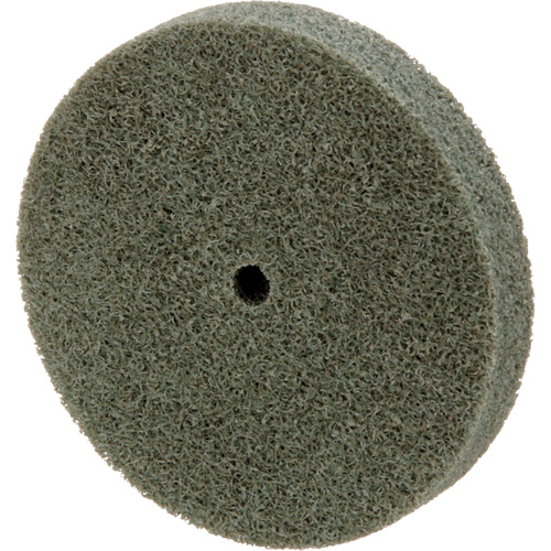 Meule homog&egrave;ne &agrave; faible densit&eacute; de s&eacute;rie 500 Standard Abrasives, 3" x 1/2", Arbre de 1/4", Grain de Moyen, Oxyde d'aluminium Cam Industrial