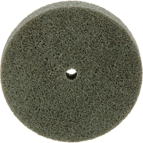 Meule homog&egrave;ne &agrave; faible densit&eacute; de s&eacute;rie 500 Standard Abrasives, 3" x 1/2", Arbre de 1/4", Grain de Moyen, Oxyde d'aluminium Cam Industrial