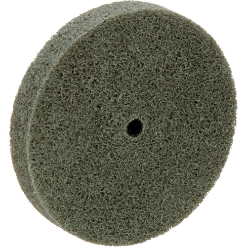 Meule homog&egrave;ne &agrave; faible densit&eacute; de s&eacute;rie 500 Standard Abrasives, 3" x 1/2", Arbre de 1/4", Grain de Moyen, Oxyde d'aluminium Cam Industrial