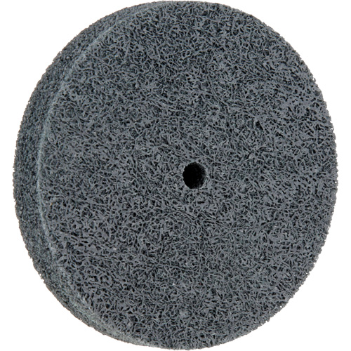 Meule homog&egrave;ne &agrave; faible densit&eacute; de s&eacute;rie 500 Standard Abrasives, 3" x 1/2", Arbre de 1/4", Grain de Fin, Carbure de silicium Cam Industrial