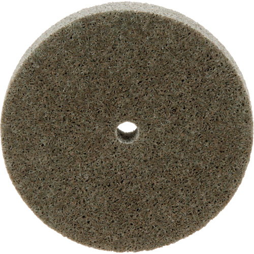 Standard Abrasives Unitized Wheel, 3" x 1/2", 1/4" Arbor, Medium Grit, Aluminum Oxide Cam Industrial