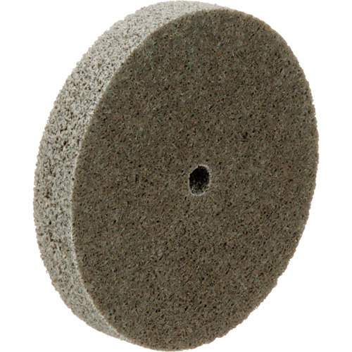 Standard Abrasives Unitized Wheel, 3" x 1/2", 1/4" Arbor, Medium Grit, Aluminum Oxide Cam Industrial