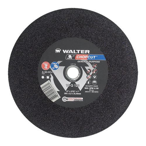 Chopcut Chop Saw Cut-Off Wheel, 12" x 3/32", 1" Arbor, Type 1, Aluminum Oxide, 5200 RPM Cam Industrial