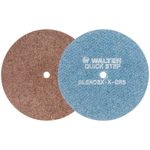 Disque de pr&eacute;paration de surface QUICK-STEP BLENDEX, 7" dia., Grain Extra grossier, Oxyde d'aluminium Cam Industrial