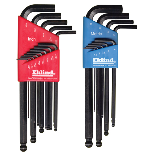 Balldrive Hex Key, Hex End, 5/16" x 6" L, L Shape Cam Industrial