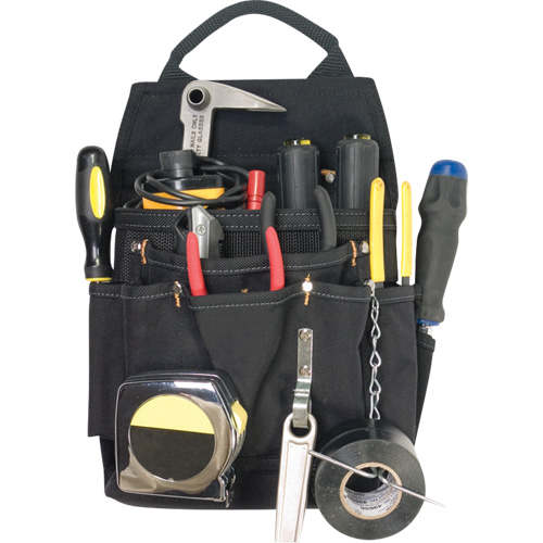 Porte-outils professionnels pour &eacute;lectricien, Porte-outil multiple, Polyester, 11 Poches Cam Industrial