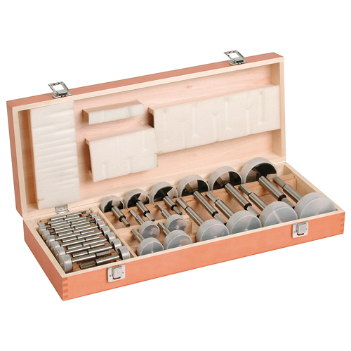 Woodpecker Forstner Bit Kits in a Wooden Box, 29 Pieces, High Carbon Steel Cam Industrial
