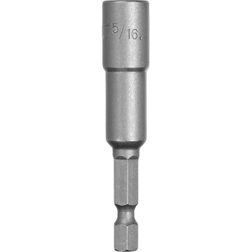 Nut Driver, 5/16" Tip, 1/4" Drive, 2-9/16" L, Magnetic Cam Industrial