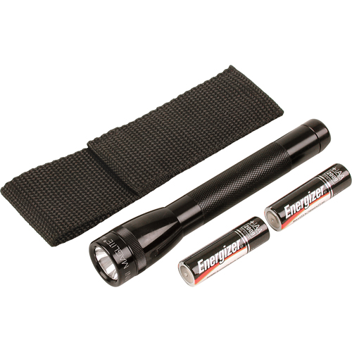 Mini&reg; Flashlights, Incandescent, 14 Lumens, AA Batteries Cam Industrial