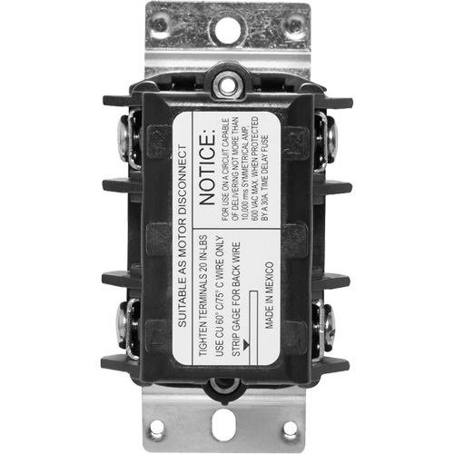 Single Phase Double Pole Disconnect Switch Cam Industrial