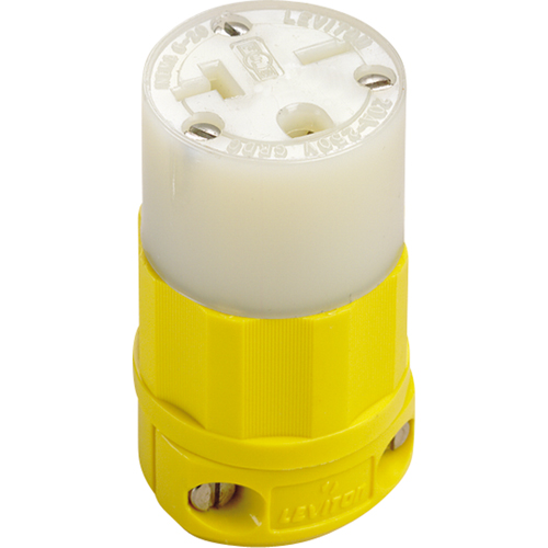 Connecteur de broches droites mis &agrave; la terre &agrave; deux bornes et trois fils, 5-20P, Nylon Cam Industrial