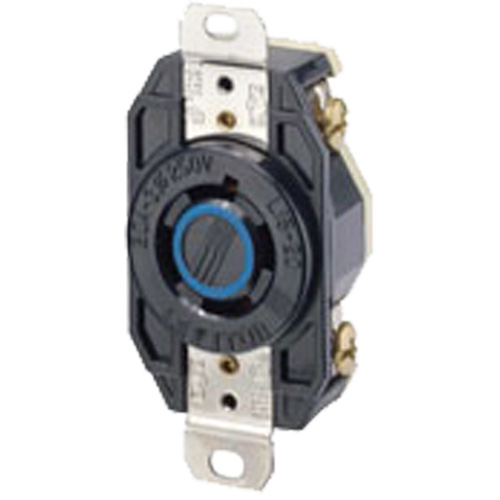 Single Flush 3-Pole 4-Wire Grounding Receptacle Cam Industrial
