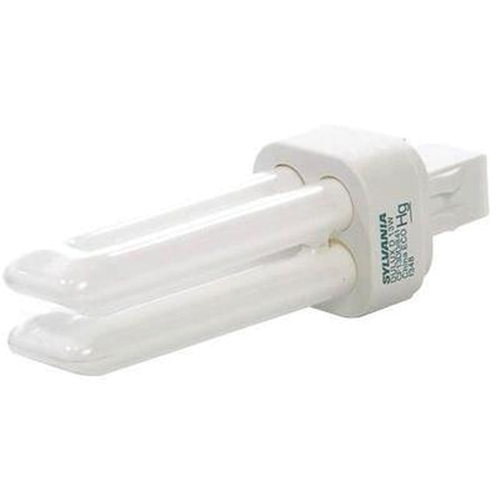 Compact Flourescent Lamp, D (T4), 13 W, 2700 K, GX23-2 Base, 10000 hrs. Cam Industrial
