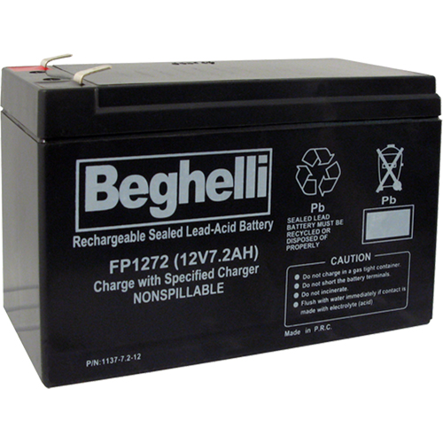 Sealed Lead Acid Batteries, 12 V, 7.2 Ah Cam Industrial