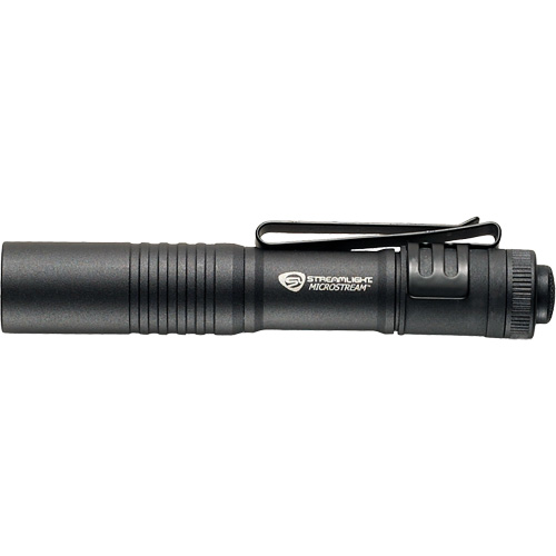MicroStream&reg; Pen Light, LED, 45 Lumens, Aluminum Body, AAA Batteries, Included Cam Industrial
