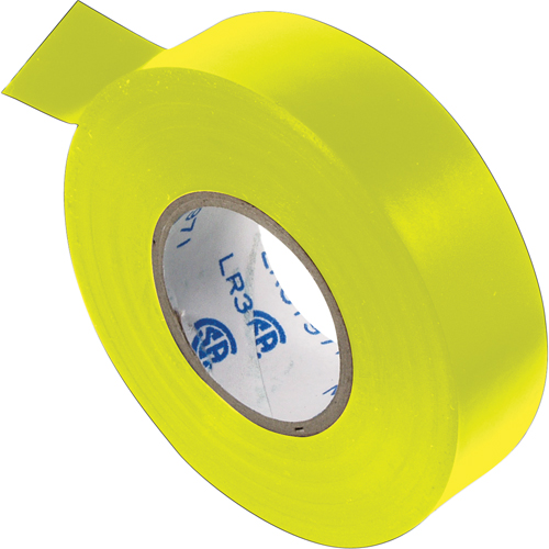 Electrical Tape, 19 mm (3/4") x 20.1 m (66'), Yellow, 7 mils Cam Industrial