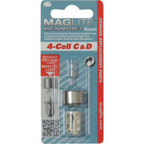Replacement Bulb for 4-Cell C & D Flashlights Cam Industrial