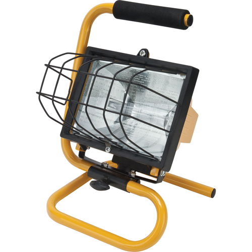 Projecteur portatif, Halog&egrave;ne, 500 W, 8000 lumens, Boîtier en Acier Cam Industrial