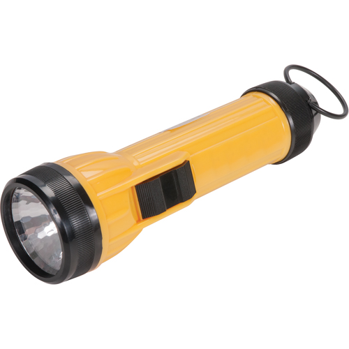 AFL100 Flashlight, LED, 35 Lumens, D Batteries Cam Industrial