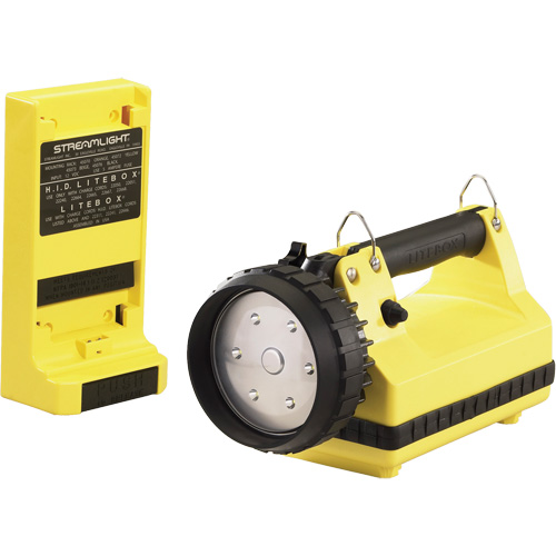 E-Flood&reg; LiteBox&reg; Lantern with Vehicle Mount System, LED, 615 Lumens, 8 Hrs. Run Time, Rechargeable Batteries, Included Cam Industrial