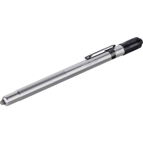 Lampe stylo Stylus, DEL, 11 lumens, Corps en Aluminium, piles AAAA, Compris Cam Industrial