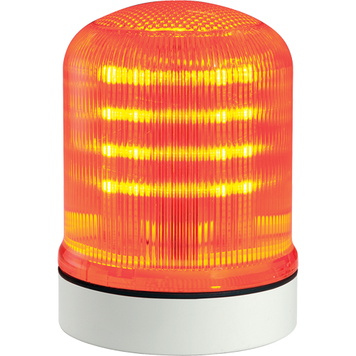 Streamline&reg; Modular Multifunctional LED Beacons, Continuous/Flashing/Rotating, Amber Cam Industrial