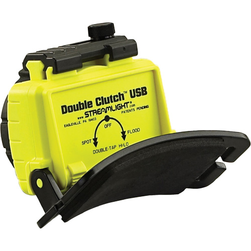 Double Clutch USB Headlamp, LED, 125 Lumens, 3.5 Hrs. Run Time, Rechargeable Batteries Cam Industrial