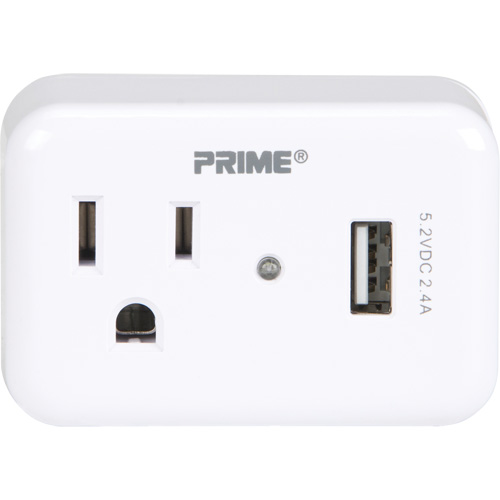 Chargeur USB Prime avec protection contre la surtension Cam Industrial