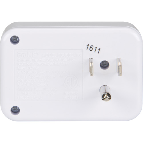 Chargeur USB Prime avec protection contre la surtension Cam Industrial