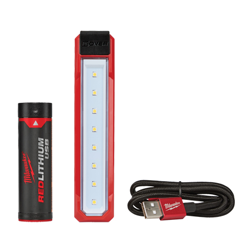USB Rover Pocket Flood Light, LED, 445 Lumens, 2 Hrs. Run Time, Rechargeable Battery, Plastic Cam Industrial